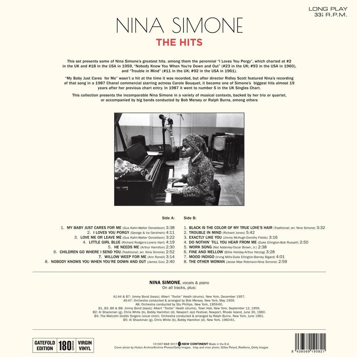 Nina Simone - The Hits - Vinyl Lp - Image 2