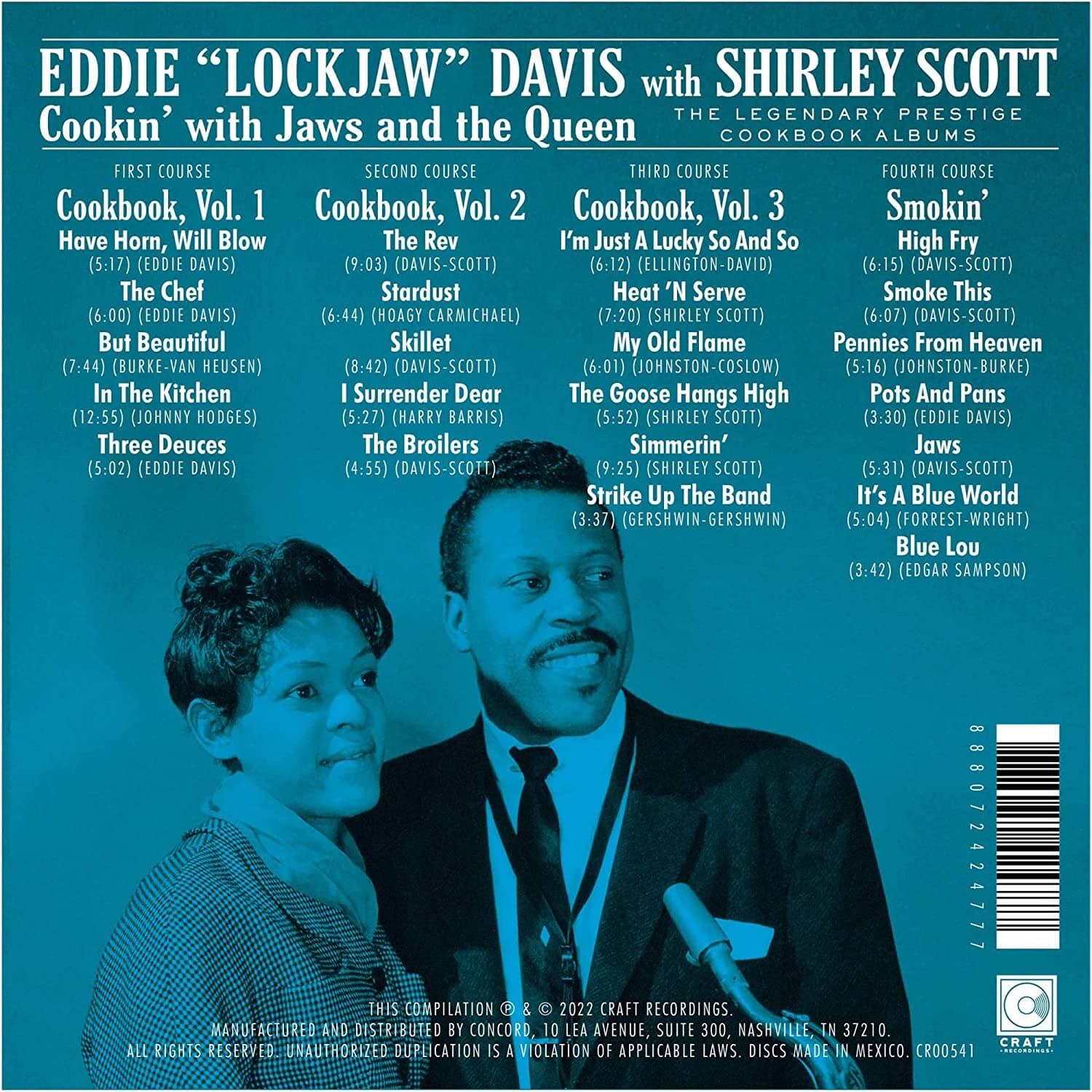 Davis Eddie "Lockjaw" - Cookin' With Jaws And The Queen - CD - Image 2