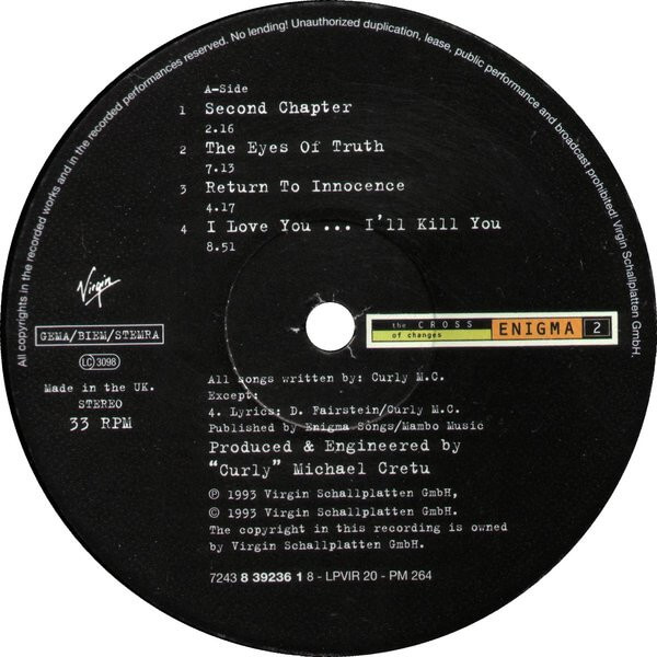 Enigma – The Cross Of Changes - Vinyl Lp - ( Μεταχειρισμένο) - Image 3