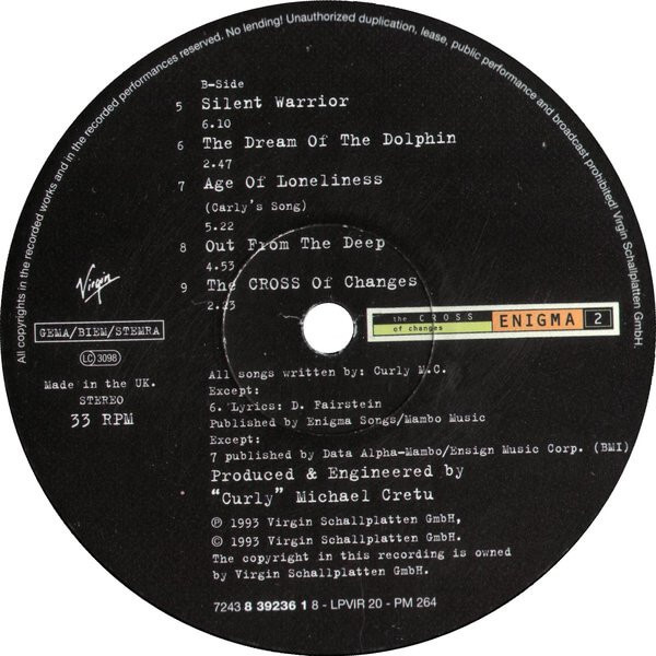 Enigma – The Cross Of Changes - Vinyl Lp - ( Μεταχειρισμένο) - Image 4