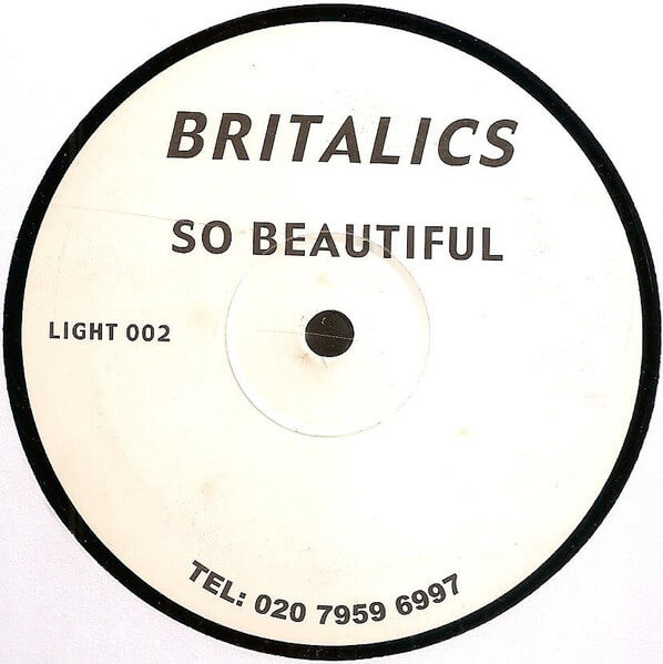 Britalics – So Beautiful - 12'' Maxi Single Vinyl