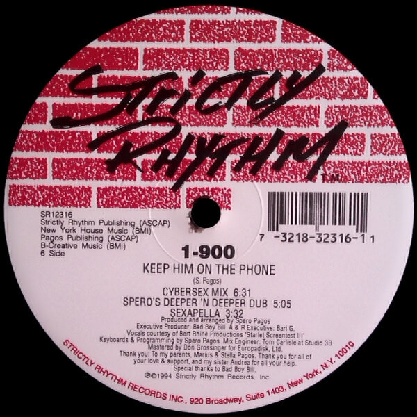 1-900 – Keep Him On The Phone - 12'' Maxi Single Vinyl