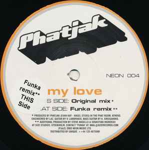 Phatjak – My Love - 12'' Maxi Single Vinyl