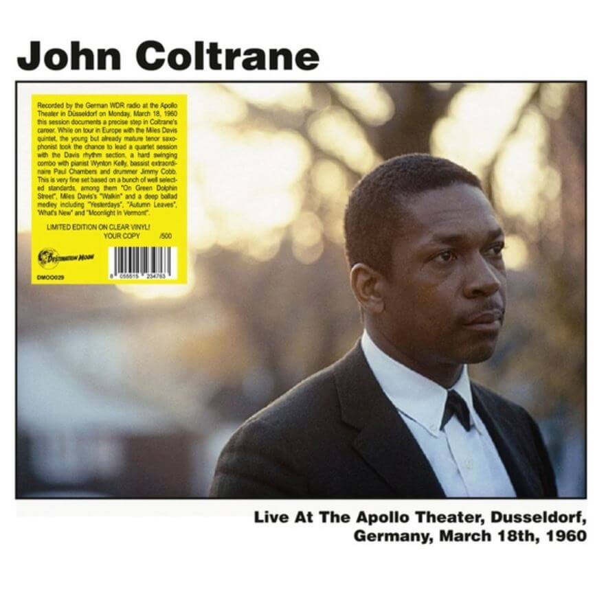 John Coltrane - Live At The Apollo Theater, Dusseldorf, Germany, March 18th 1960 - Vinyl LP