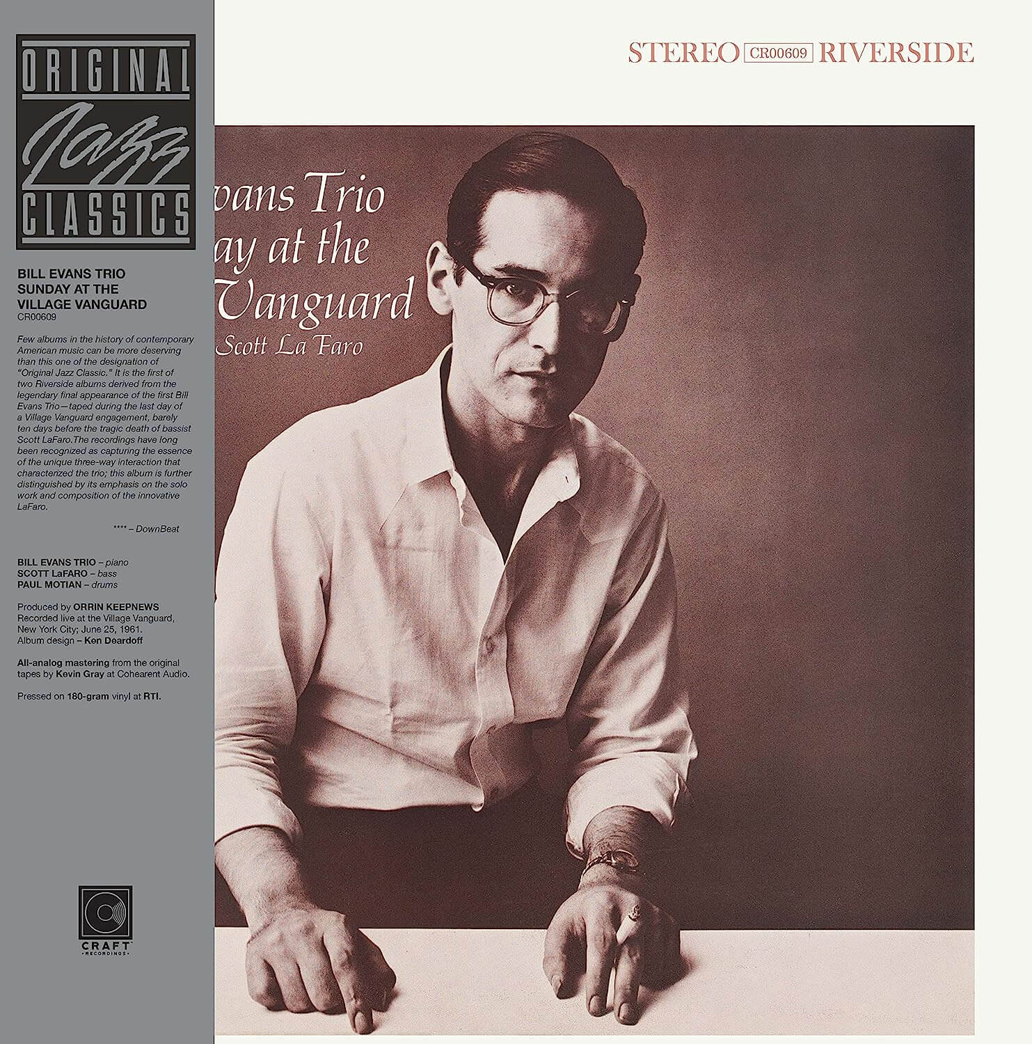 Bill Evans Trio - Sunday At the Village Vanguard - Vinyl LP