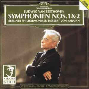 Ludwig van Beethoven, Berliner Philharmoniker, Herbert von Karajan ‎– Symphonien Nos. 1 & 2 - CD