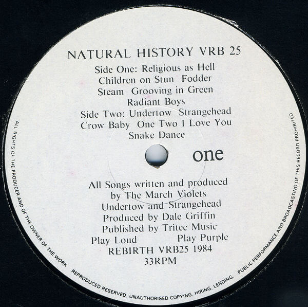 The March Violets – Natural History - Vinyl LP - Near Mint - Image 3