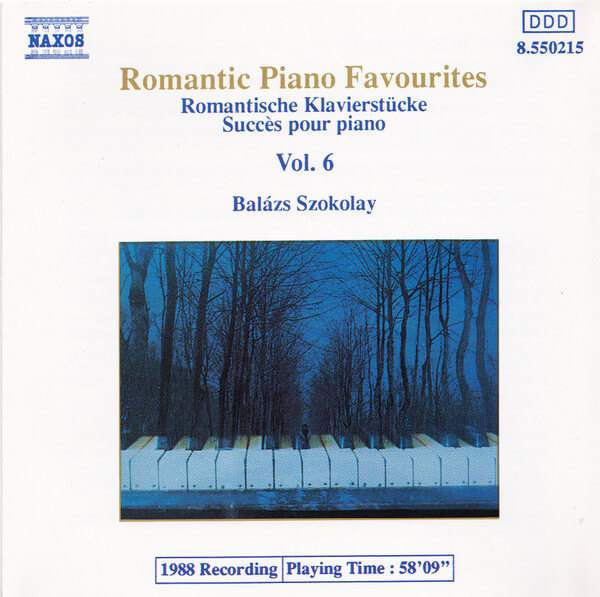 Balazs Szokolay - Romantic Piano Favourites Vol. 6 - CD