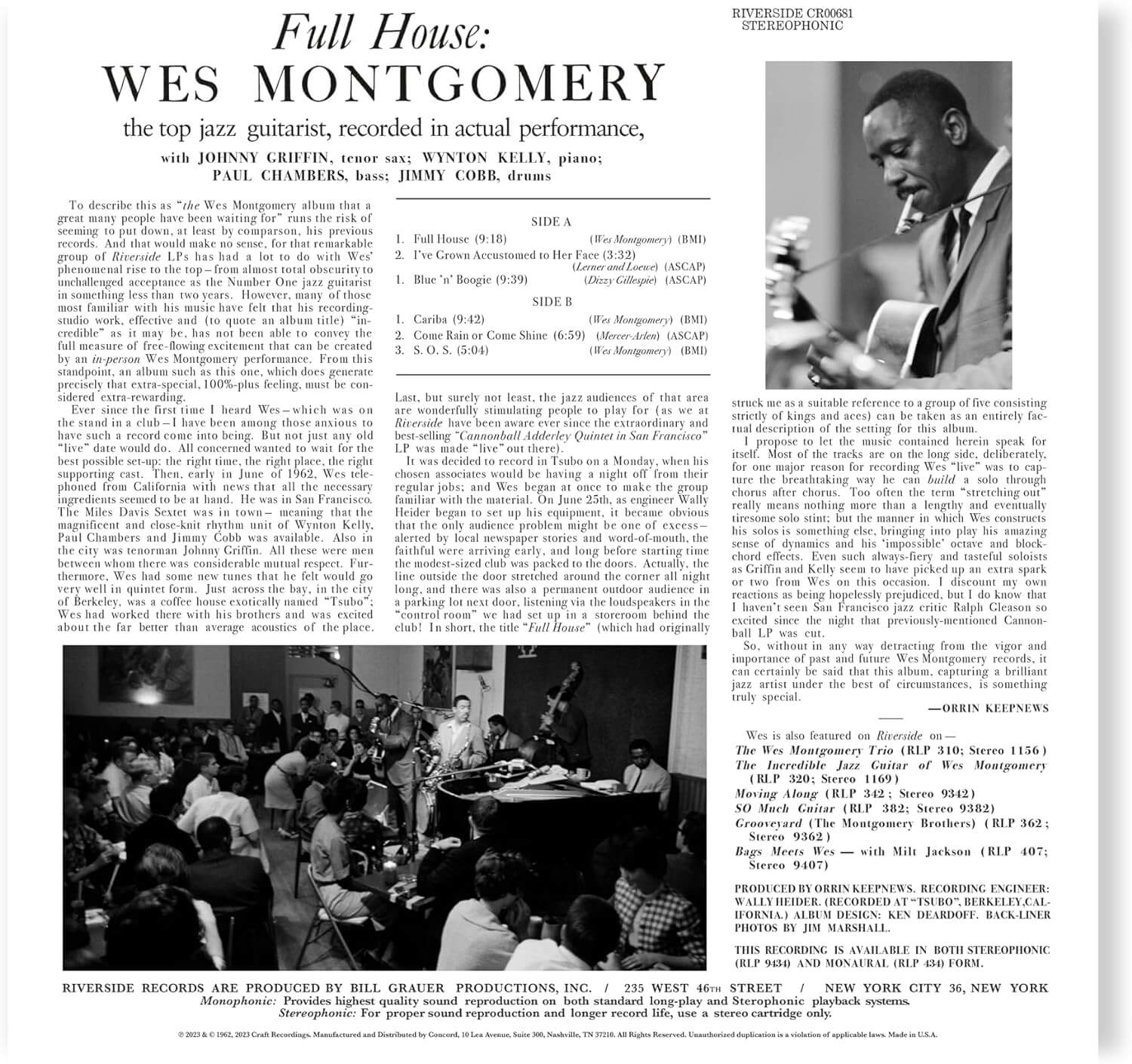 Wes Montgomery - The Complete Full House Recordings - Vinyl LP - Image 2