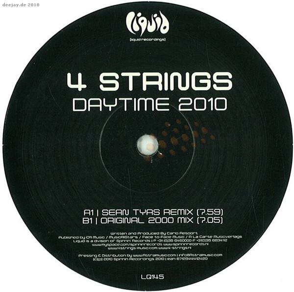 4 Strings ‎– Daytime 2010 - 12'' Maxi Single