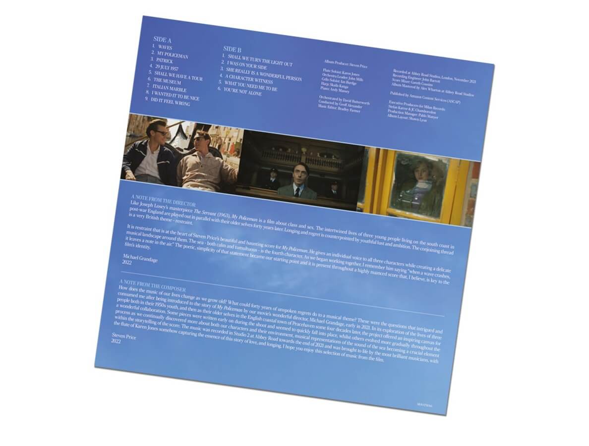 Steven Price - My Policeman (Original Soundtrack) - Vinyl LP - Image 4