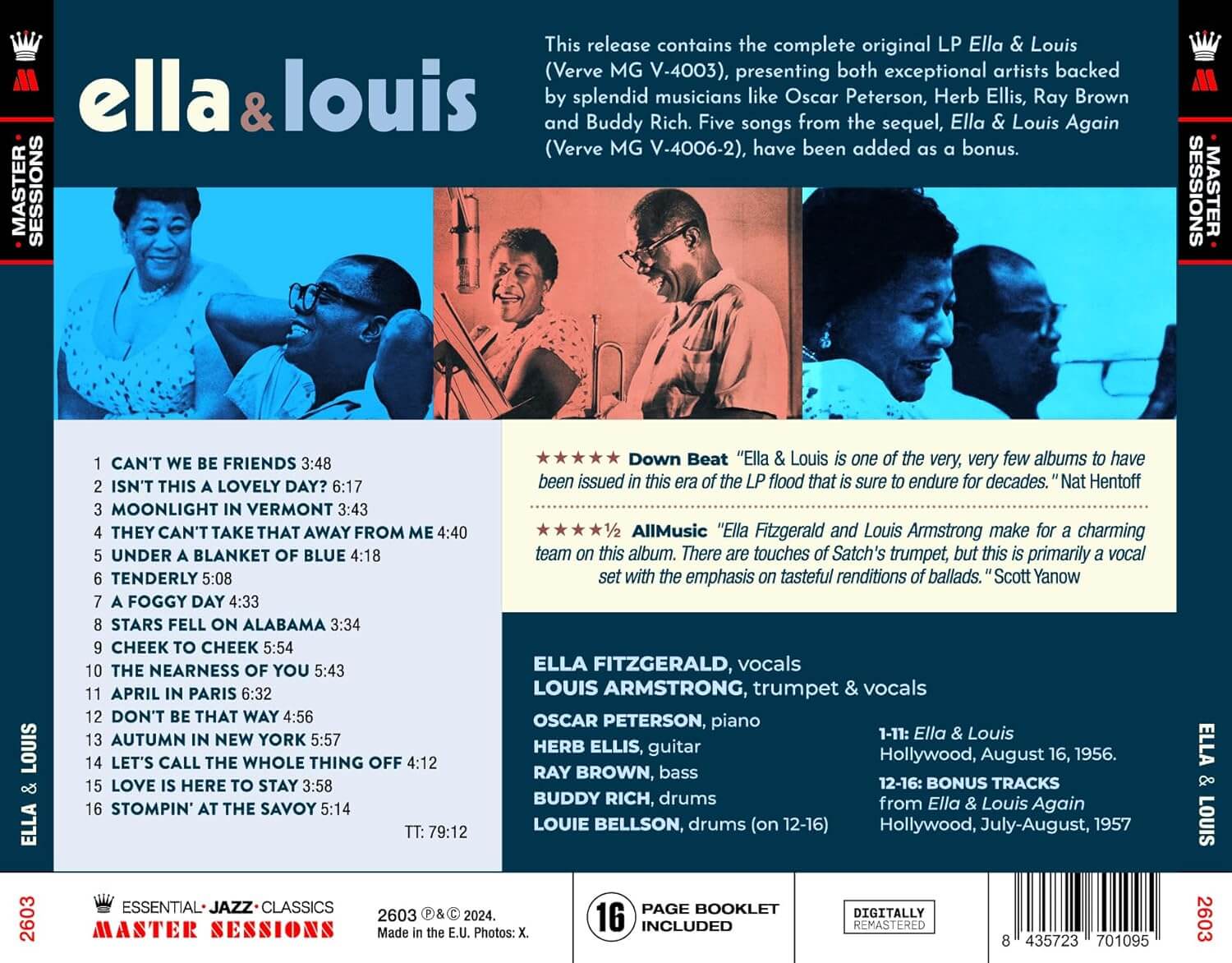 Ella Fitzgerald & Louis Armstrong - Ella & Louis - CD - Image 2