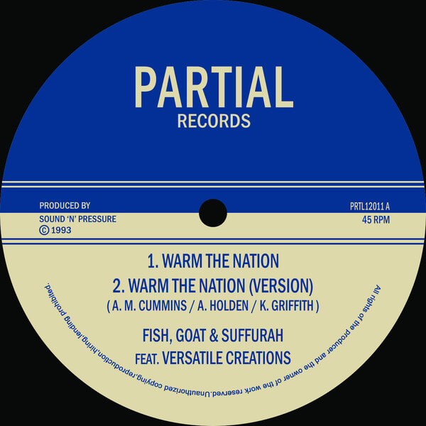 Fish Goat and Suffurah Feat. Versatile Creations - Warm the Nation - 12"