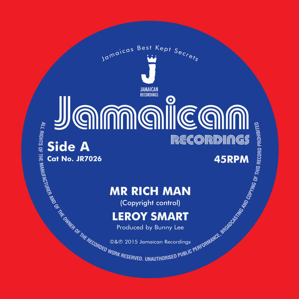 Leroy Smart - Mr Rich Man - 7"