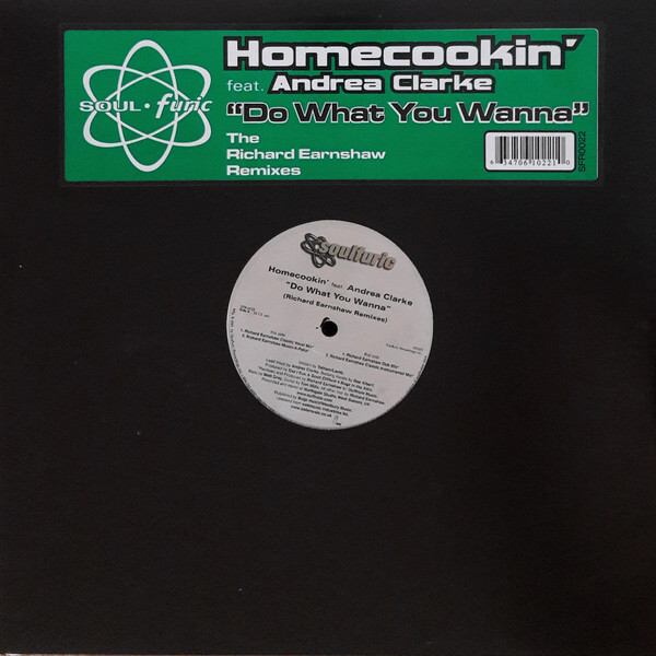 Homecookin' Feat. Andrea Clarke ‎– Do What You Wanna (Richard Earnshaw Remixes) - 12'' Maxi Single