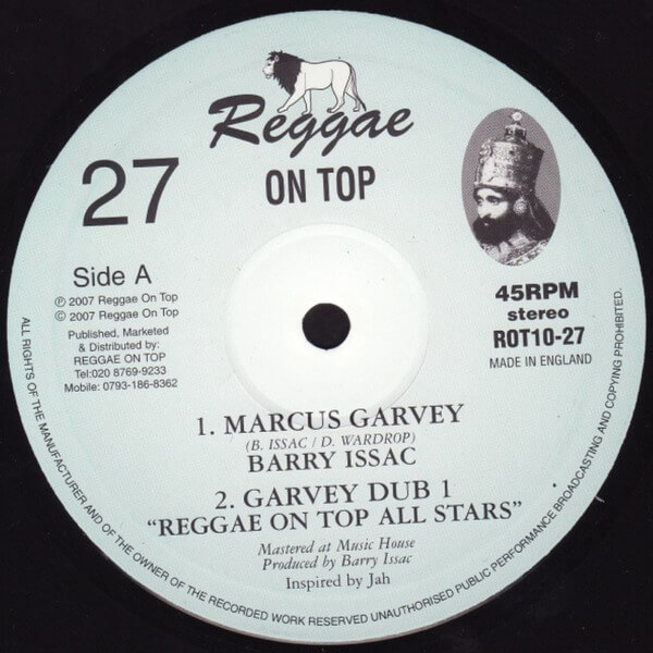 Barry Isaac - Marcus Garvey - 10"