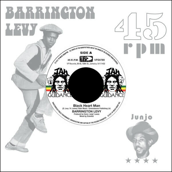 Barrington Levy / Roots Radics - Black Heart Man / Round Eight - 7"