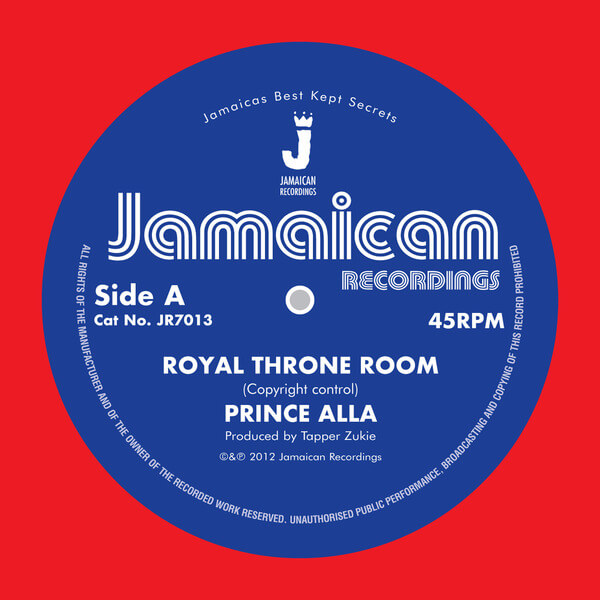 Prince Alla - Royal Throne Room / Hail Rastafari - 7"