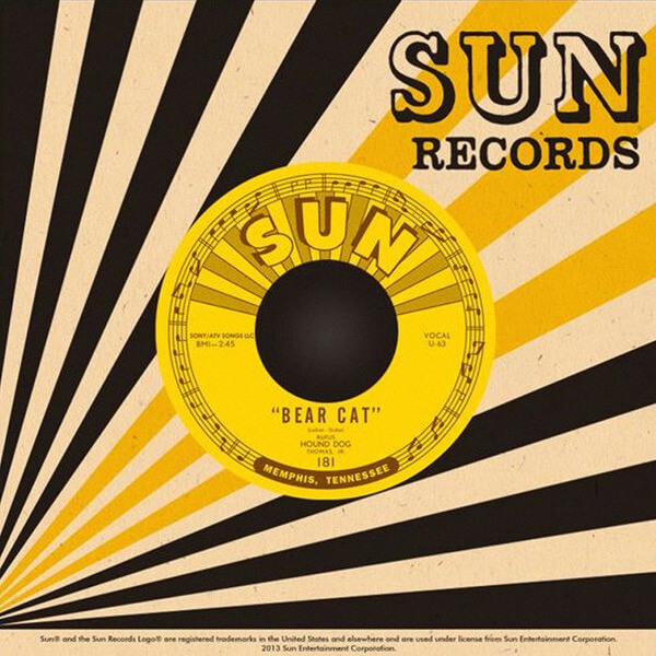 Thomas Jr Rufus Hound Dog - Bear Cat / Walking In The Rain - 7"