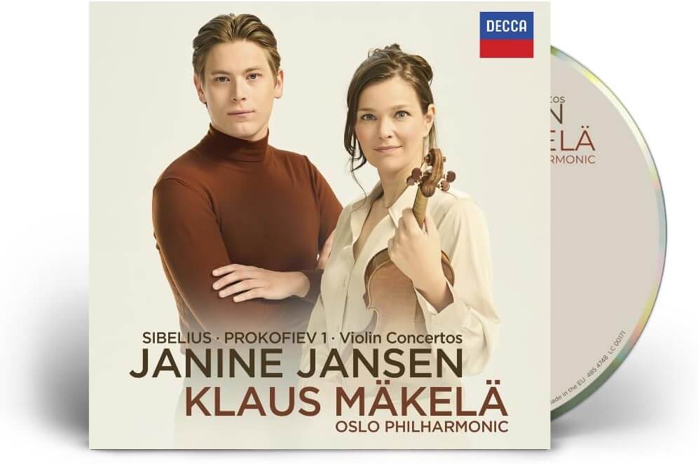 Janine Jansen & Klaus Makela & Oslo Philharmonic Orchestra - Sibelius Prokofiev 1 - Violin Concerto - CD - Image 2