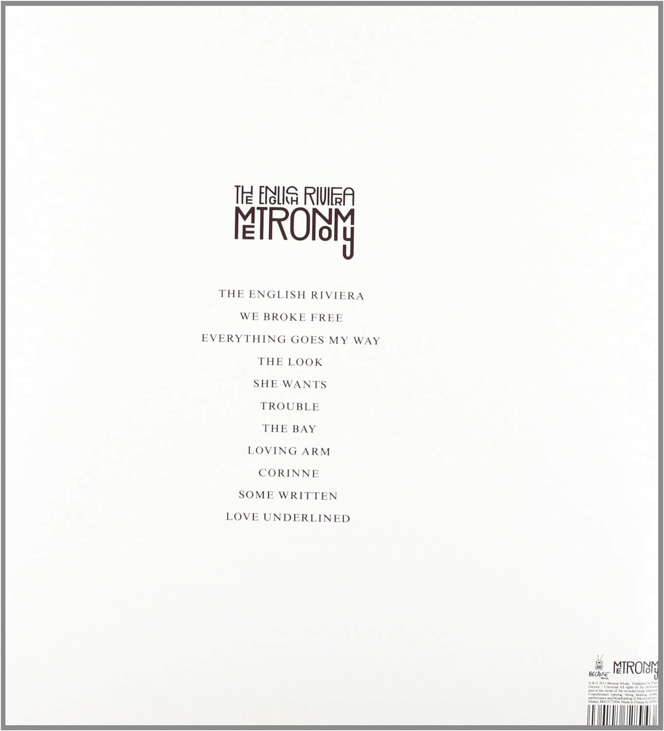 Metronomy - English Riviera - Vinyl LP - Image 2