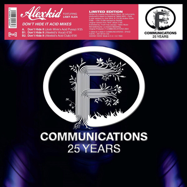 Alexkid Featuring Liset Alea - Don't Hide It Acid Remixes - 12"