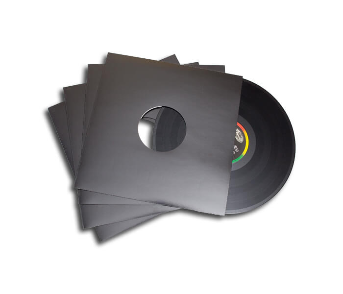 Εξώφυλλα με τρύπα μαύρα για 12" Maxi Singles