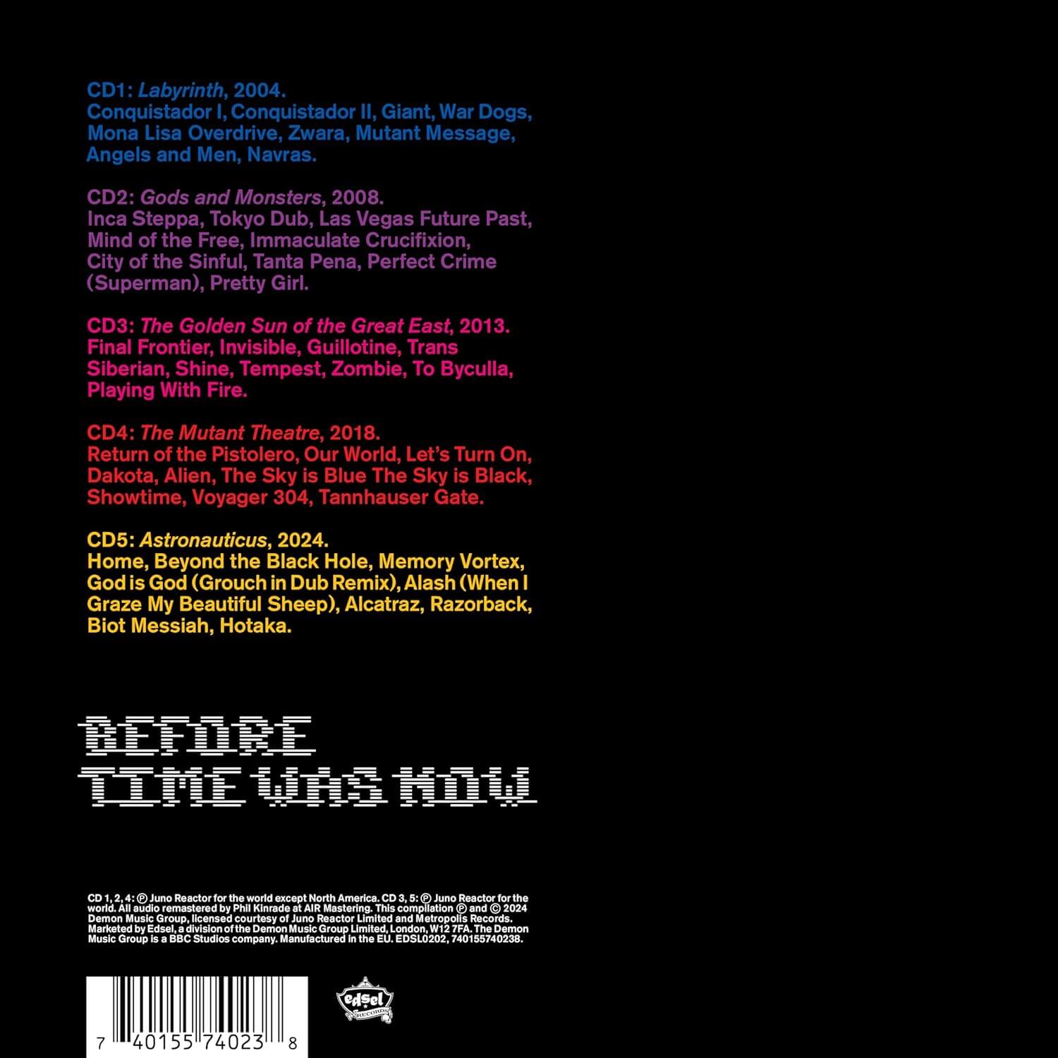 Juno Reactor - Before Time Was Now - CD - Image 2