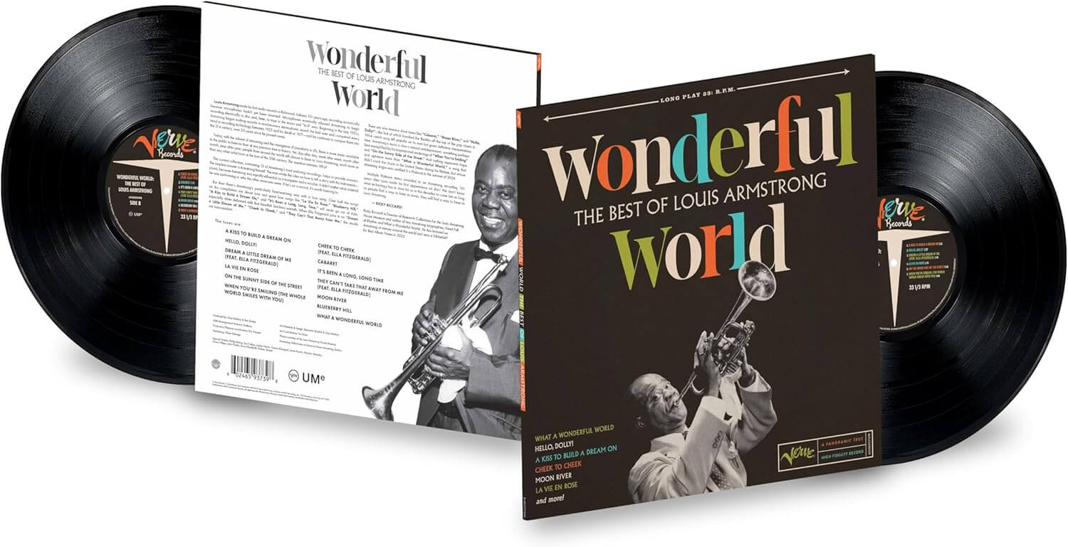 Louis Armstrong - Wonderful World: The Best of Louis Armstrong - Vinyl LP - Image 2