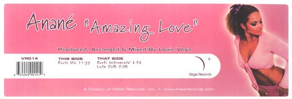 Anané - Amazing Love - Vinyl Maxi Single 12"