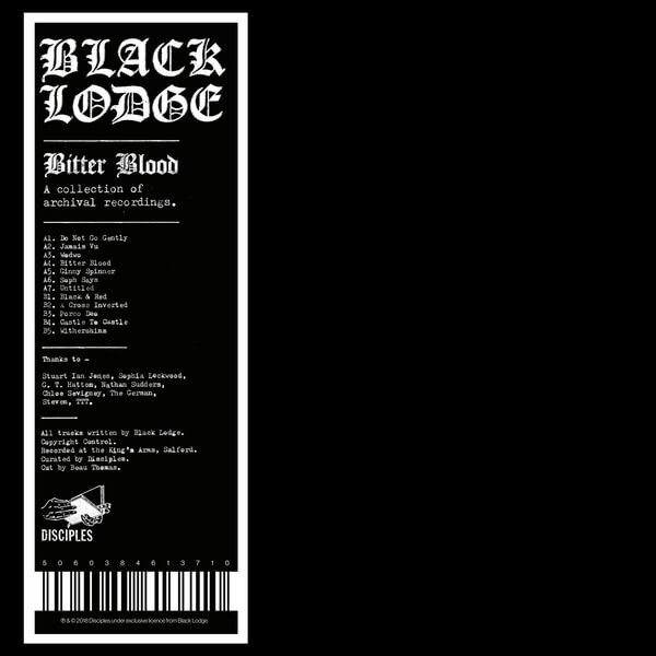 Black Lodge - Bitter Blood - A Collection Of Archival Recordings - LP