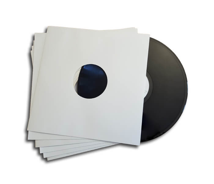 Εξώφυλλα με τρύπα άσπρα για 12" Maxi Singles