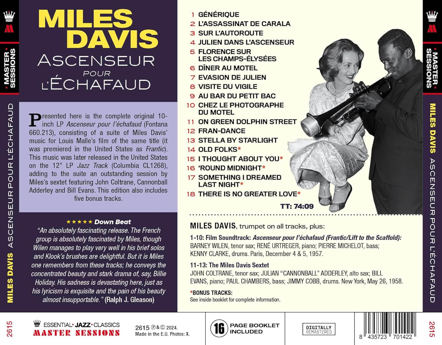 Miles Davis - Ascenseur Pour L'echafaud - CD - Image 2