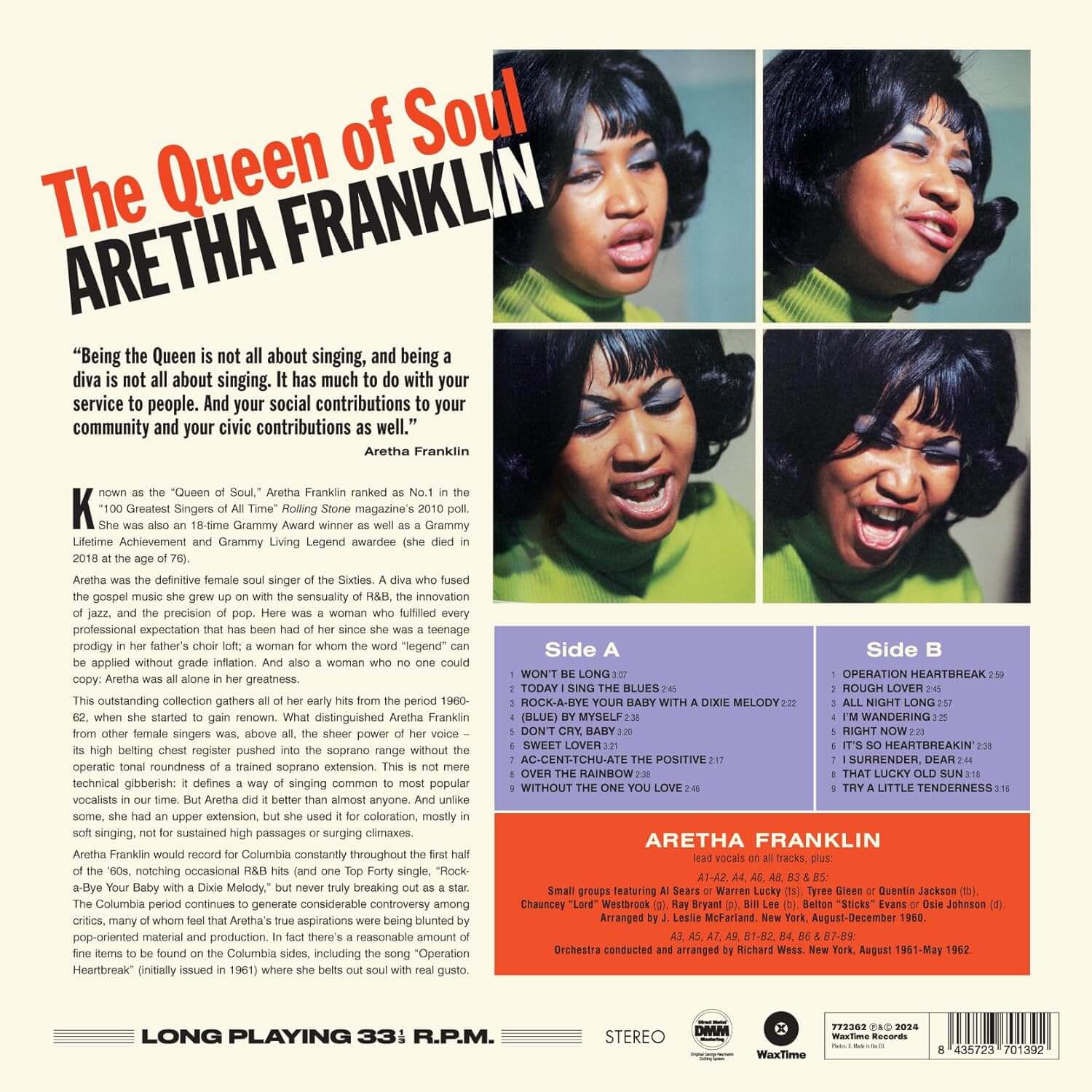 Aretha Franklin - The Queen of Soul - Vinyl LP - Image 2