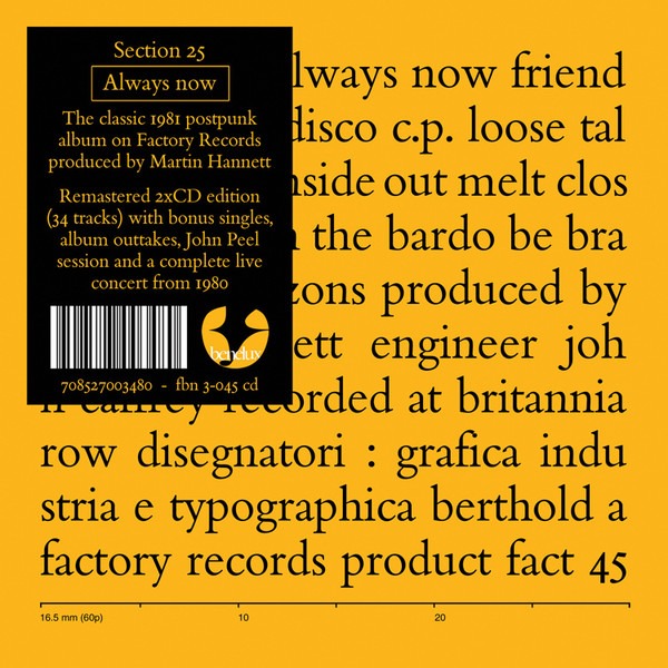 Section 25 - Always Now - 2CD