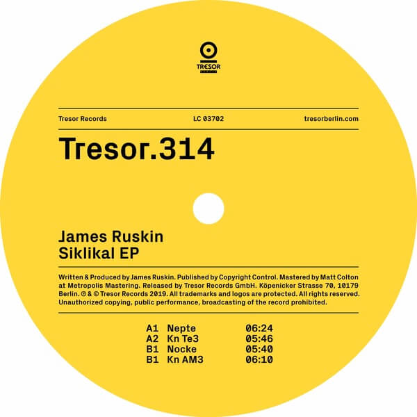 James Ruskin - Siklikal EP - 12"