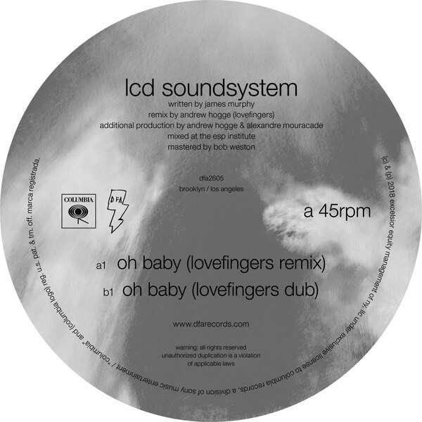 LCD Soundsystem - Oh baby (lovefingers remix) / Oh baby (lovefingers dub) - 12"