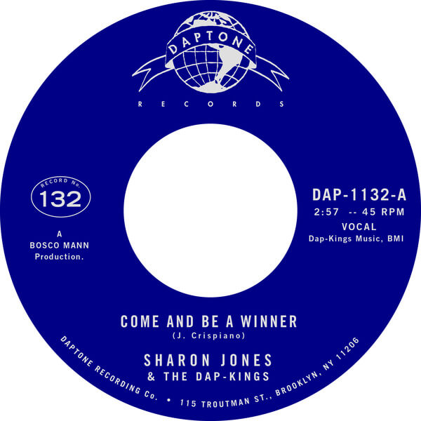 Sharon Jones & The Dap-Kings - Come & Be A Winner b/w Instrumental - 7"