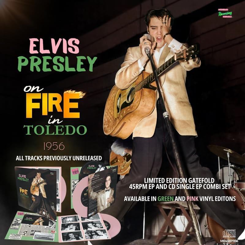 Elvis Presley - Elvis Presley On Fire In Toledo - 1956 - Vinyl LP + CD