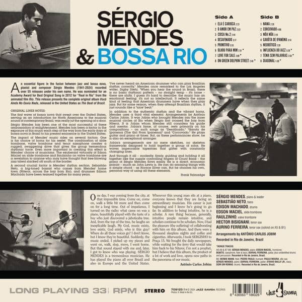Sergio Mendes & Bossa Rio - Voce Ainda Nao Ouviu Nada - Vinyl LP - Image 2