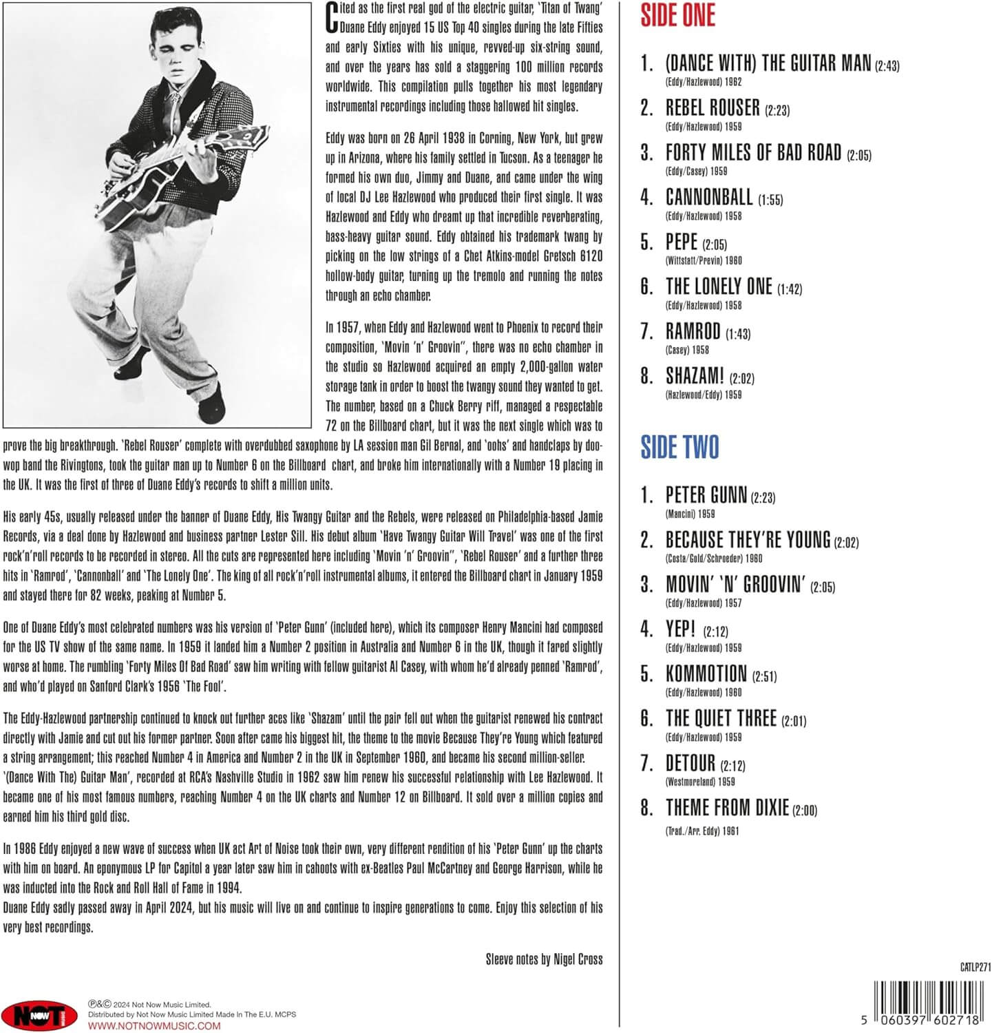 Duane Eddy - The Very Best Of - Vinyl LP - Image 2