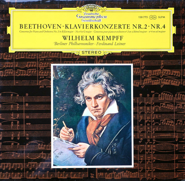 Beethoven - Wilhelm Kempff - Berliner Philharmoniker - Ferdinand Leitner – Klavierkonzerte Nr. 2 • Nr. 4 - Vinyl LP