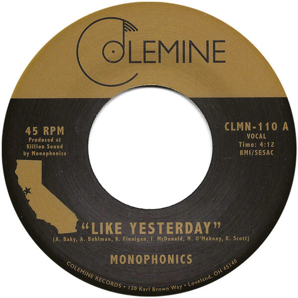 Monophonics - Like Yesterday / Freedom - 7"