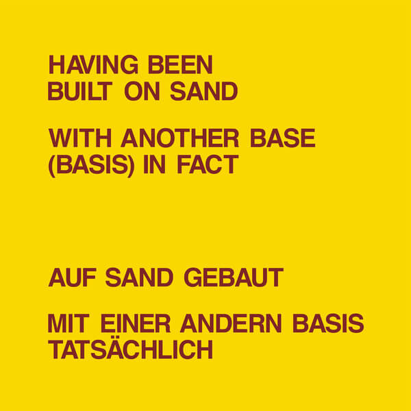 Dickie Landry & Lawrence Weiner - Having Been Built on Sand - LP