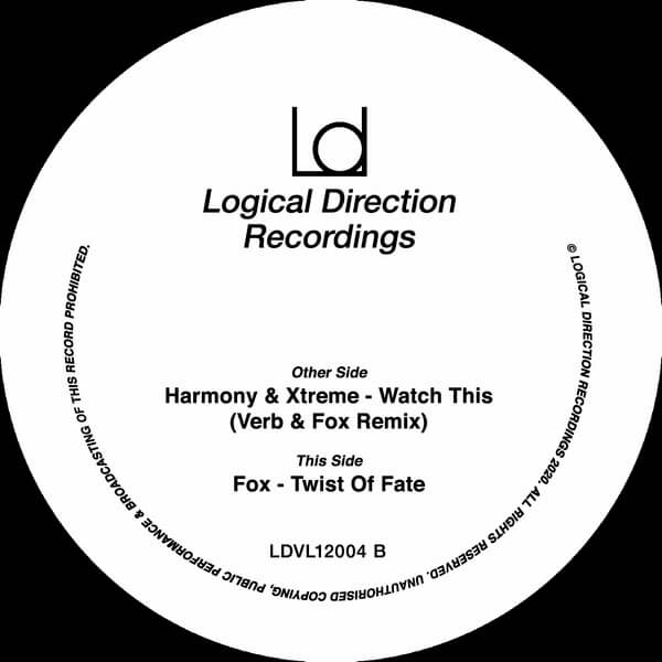 Harmony & Extreme/Fox - Watch This (Verb & Fox remix)/Twist of Fate - 12"