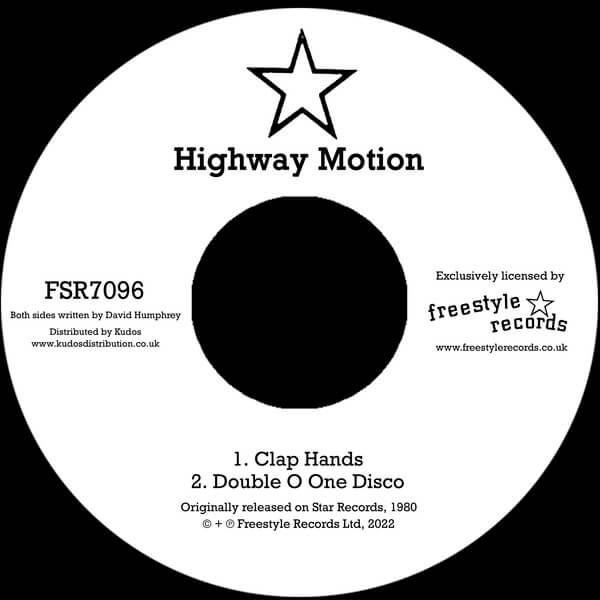 Highway Motion - Clap Hands / Double O One Disco - 7"