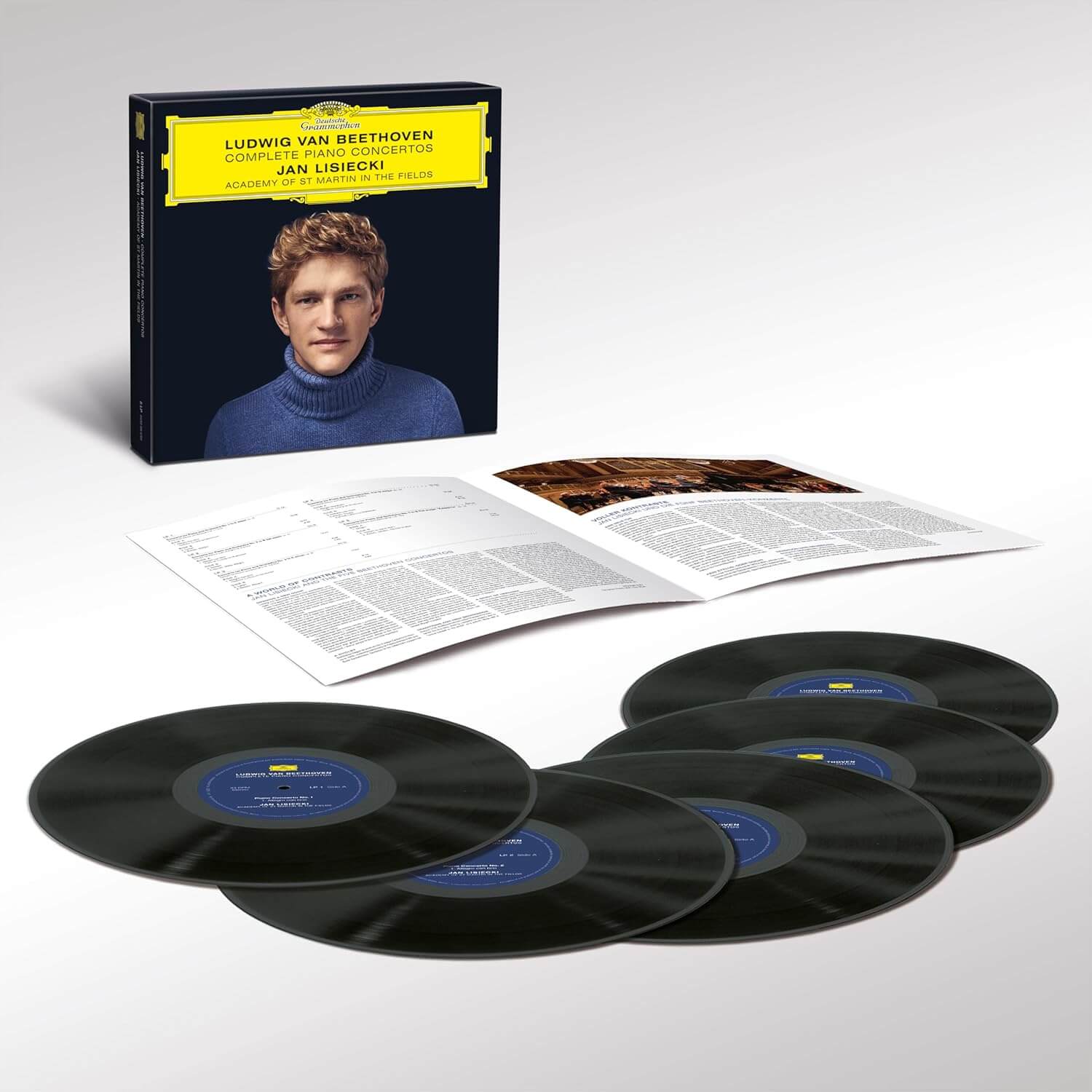 Jan Lisiecki & Academy of St Martin In the Fields & Tomo Keller - Beethoven: Complete Piano Concertos - Vinyl LP - Image 2