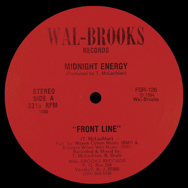 Midnight Energy - Front Line / Saving All My Love - 12"