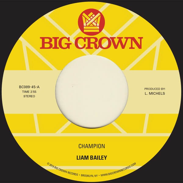 Liam Bailey - "Champion" b/w "Please Love Me (Acoustic)" - 7"