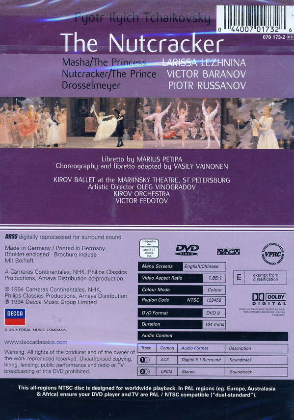 Kirov Ballet Of St. Petersburg - The Nutcracker . Casse-Noisette. Der Nussknacker / At The Mariinsky Theatre, St. Petersburg - DVD - Image 2